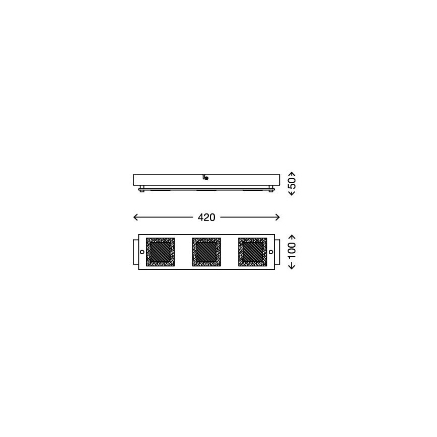 Briloner 3153-038 - LED-laevalgusti PLAZA 3xLED/5W/230V