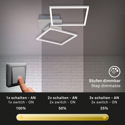 Briloner 3182-018 - LED Hämardatav laevalgusti FRAME 2xLED/15,5W/230V