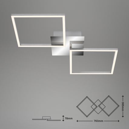 Briloner 3182-018 - LED Hämardatav laevalgusti FRAME 2xLED/15,5W/230V