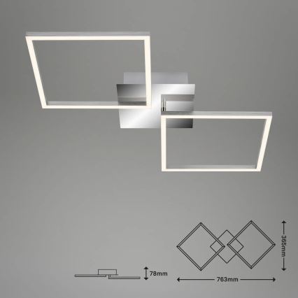 Briloner 3192-018 - LED Laevalgusti FRAMES 2xLED/16W/230V