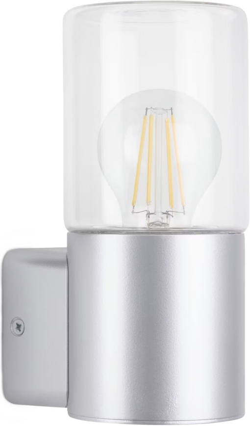 Briloner 320504TF - Väli seinavalgusti 1xE27/12W/230V IP44 hõbedane