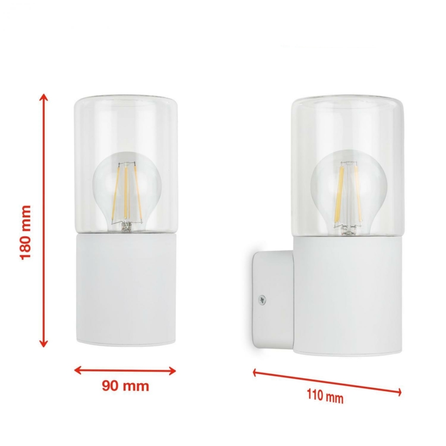 Briloner 320506TF - Väli seinavalgusti 1xE27/12W/230V IP44 valge