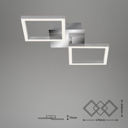 Briloner 3207-018 - LED Laevalgusti FRAMES 2xLED/8W/230V