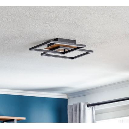 Briloner 3210-014 - LED Hämardatav laevalgusti FRAME 2xLED/11W/230V pruun