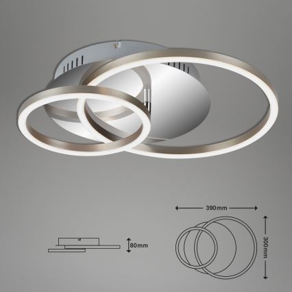 Briloner 3222-018 - LED Hämardatav laevalgusti FRAMES LED/30W/230V