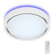 Briloner 3227-016 - LED RGB Hämardatav valgusti anduriga TALENA LED/24W/230V valge + kaugjuhtimispult