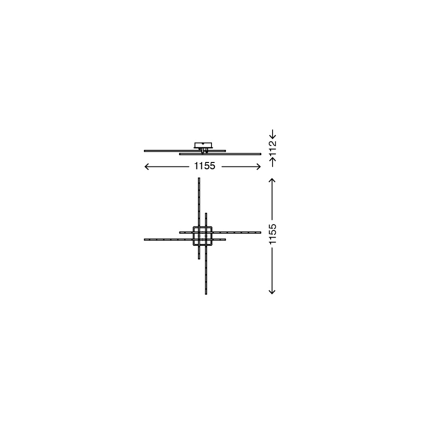 Briloner 3254-042 - Hämardatav LED laevalgusti TEMPALTE 4xLED/11W/230V