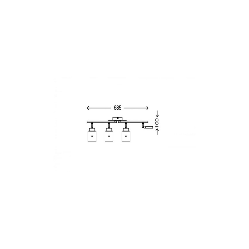 Briloner 3305-047 - LED Kohtvalgusti GLAM 4xLED/4.5W/230V
