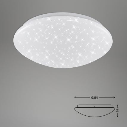 Briloner 3360-016 - LED Laevalgusti vannituppa STARRY SKY LED/12W/230V IP44