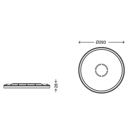 Briloner 3391-014 - LED Laevalgusti FREE LED/18W/230V d. 29 cm