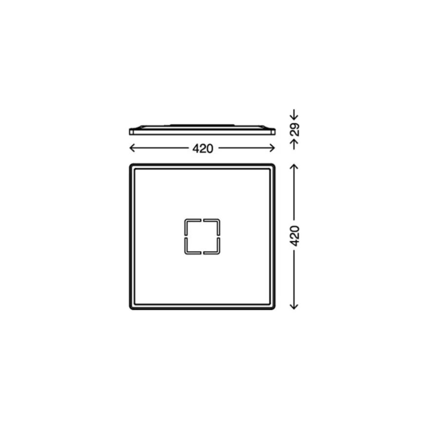 Briloner 3393-015 - LED Laevalgusti FREE LED/22W/230V 42x42 cm