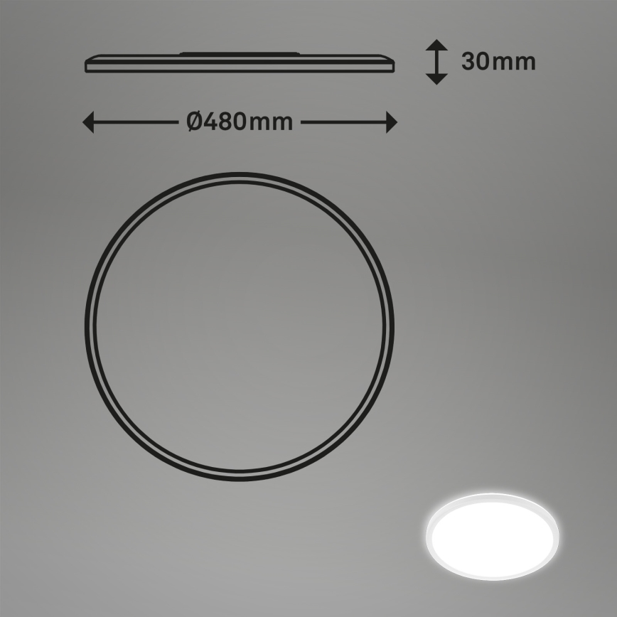 Briloner 3428-016 - LED Laevalgusti SLIM LED/30W/230V