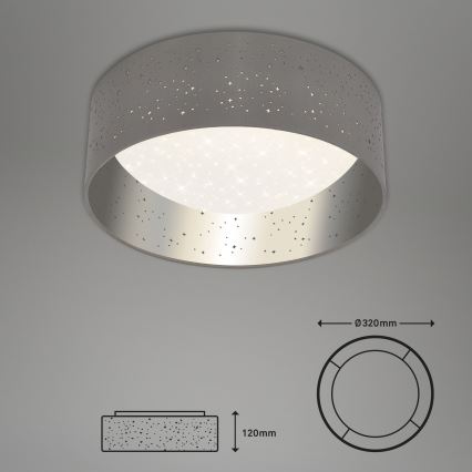 Briloner 3482014 - LED Laevalgusti MAILA STARRY LED/12W/230V hall/hõbedane