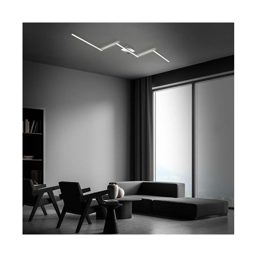 Briloner 3501-018 - LED Pinnale kinnitatav lühter STAFF 5xLED/4,8W/230V matt kroom