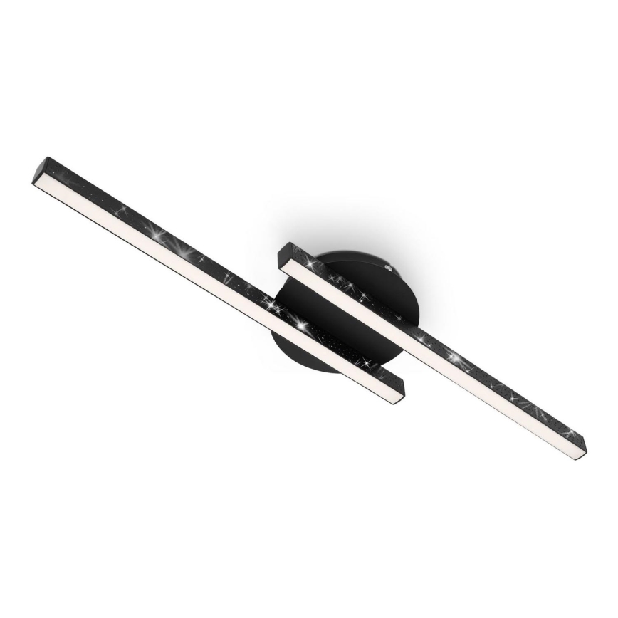 Briloner 3517-025 - LED Pinnale kinnitatav lühter REY 2xLED/6W/230V must
