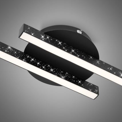 Briloner 3517-025 - LED Pinnale kinnitatav lühter REY 2xLED/6W/230V must