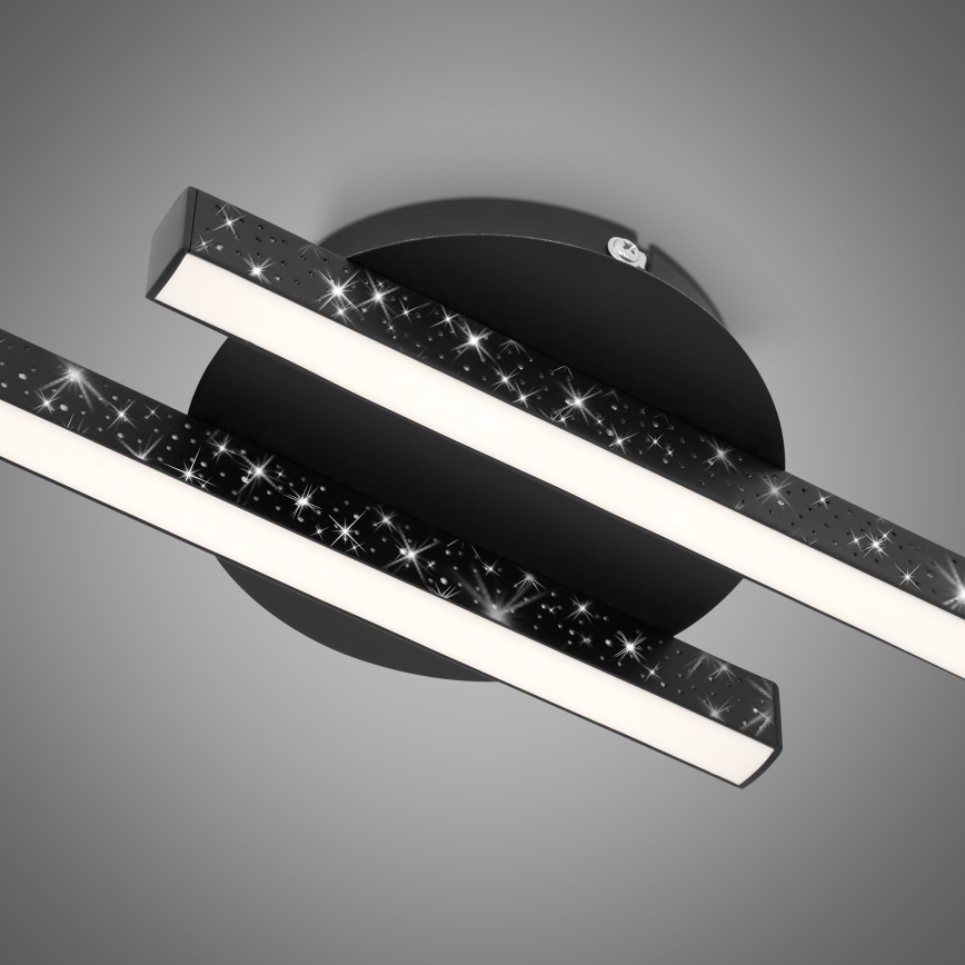 Briloner 3517-025 - LED Pinnale kinnitatav lühter REY 2xLED/6W/230V must