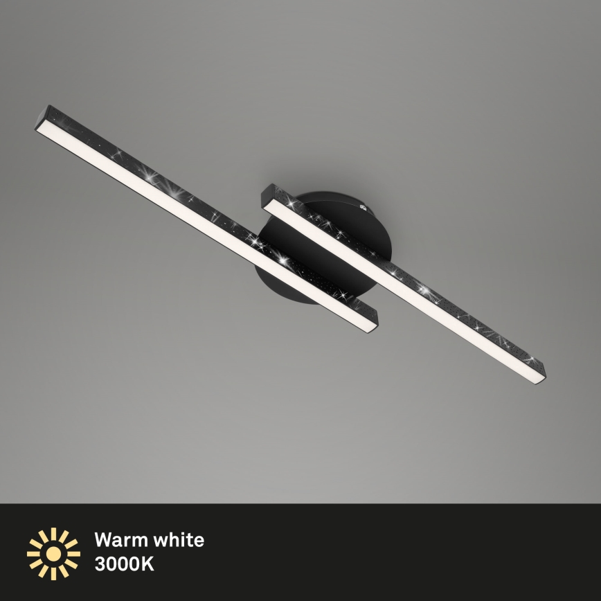 Briloner 3517-025 - LED Pinnale kinnitatav lühter REY 2xLED/6W/230V must