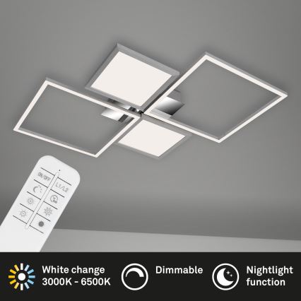 Briloner 3530-018 - LED Hämardatav pinnale kinnitatav lühter FRAME LED/40W/230V 3000-6500K + kaugjuhtimispult