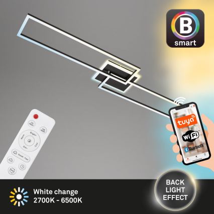 Briloner 3538-015 - LED Hämardatav lühter FRAME 2xLED/20W/230V 2700-6500K Wi-Fi Tuya + kaugjuhtimispult