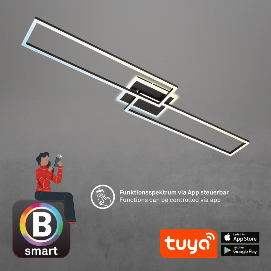 Briloner 3538-015 - LED Hämardatav lühter FRAME 2xLED/20W/230V 2700-6500K Wi-Fi Tuya + kaugjuhtimispult