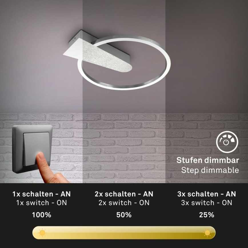 Briloner 3542-018 - LED Hämardatav laevalgusti NICO LED/12W/230V matt kroom