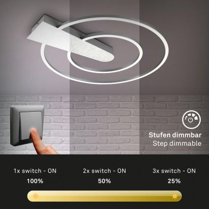 Briloner 3543-018 - LED Hämardatav laevalgusti NICO LED/25W/230V matt kroom