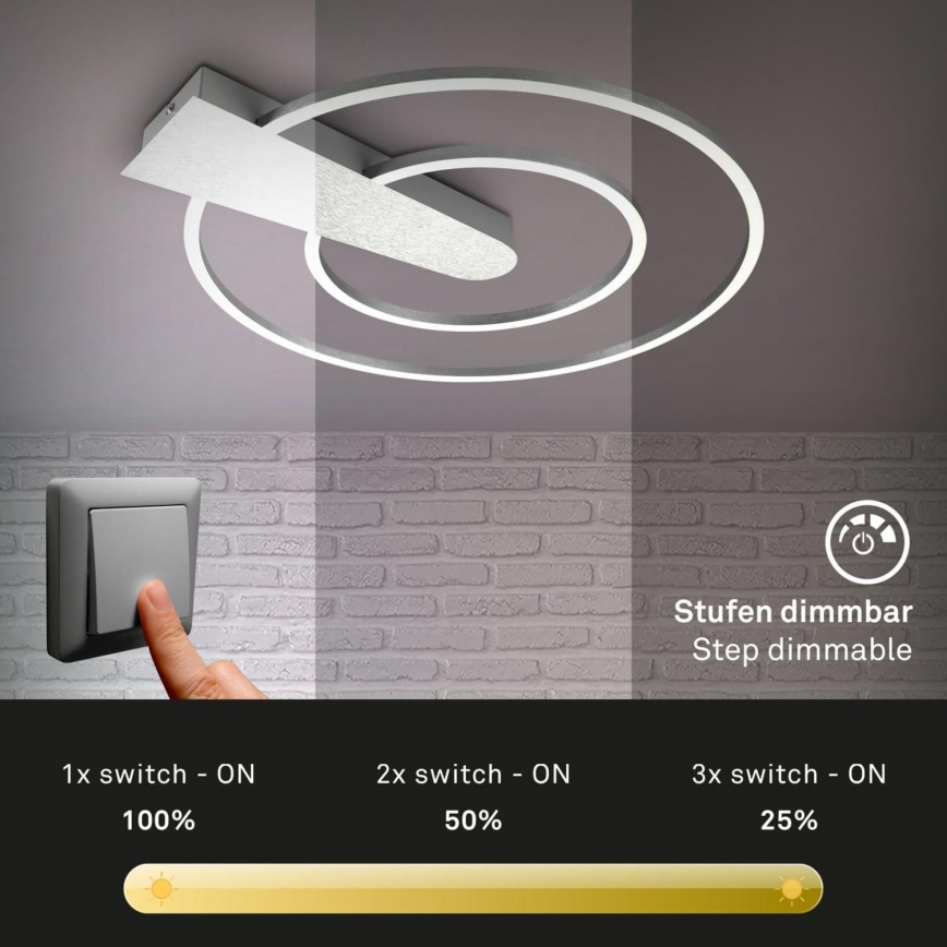 Briloner 3543-018 - LED Hämardatav laevalgusti NICO LED/25W/230V matt kroom