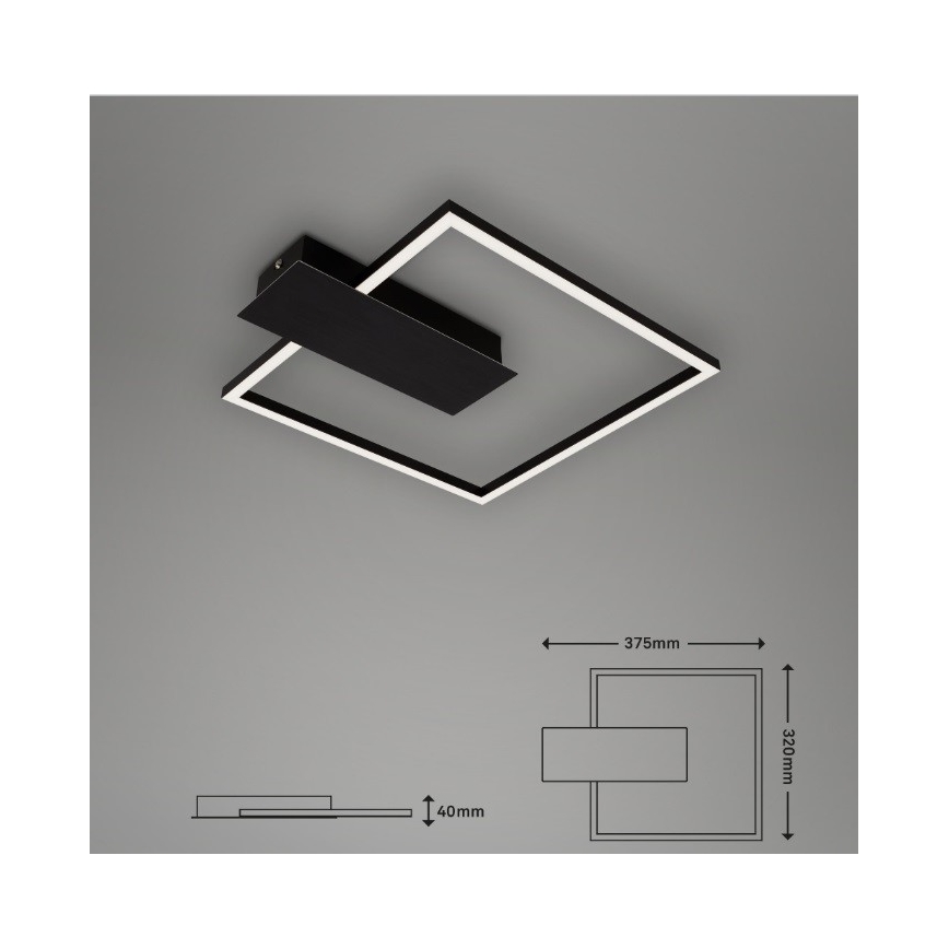 Briloner 3544-015 - LED Hämardatav laevalgusti NICO LED/12W/230V must