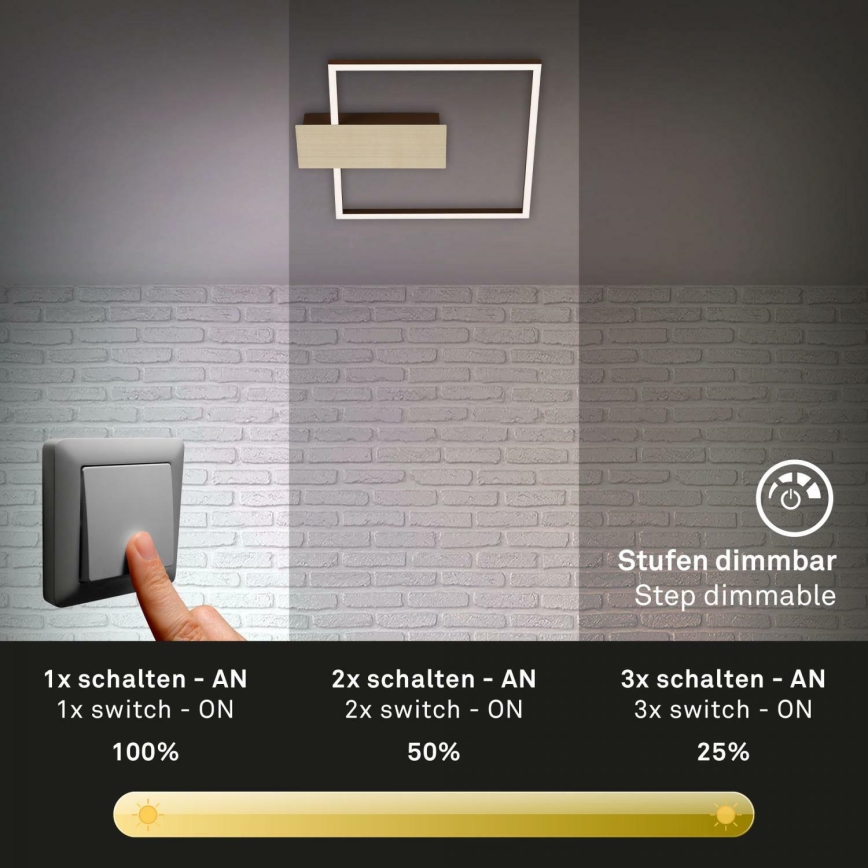 Briloner 3544-017 - LED Hämardatav laevalgusti NICO LED/12W/230V kuldne