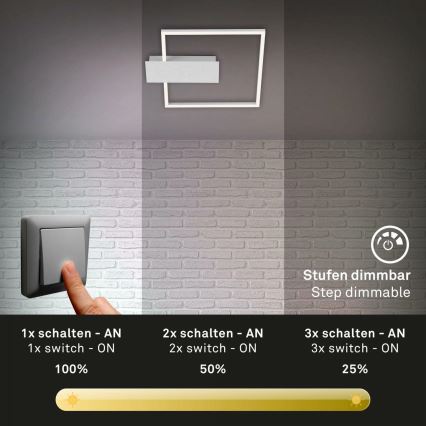 Briloner 3544-018 - LED Hämardatav laevalgusti NICO LED/12W/230V matt kroom