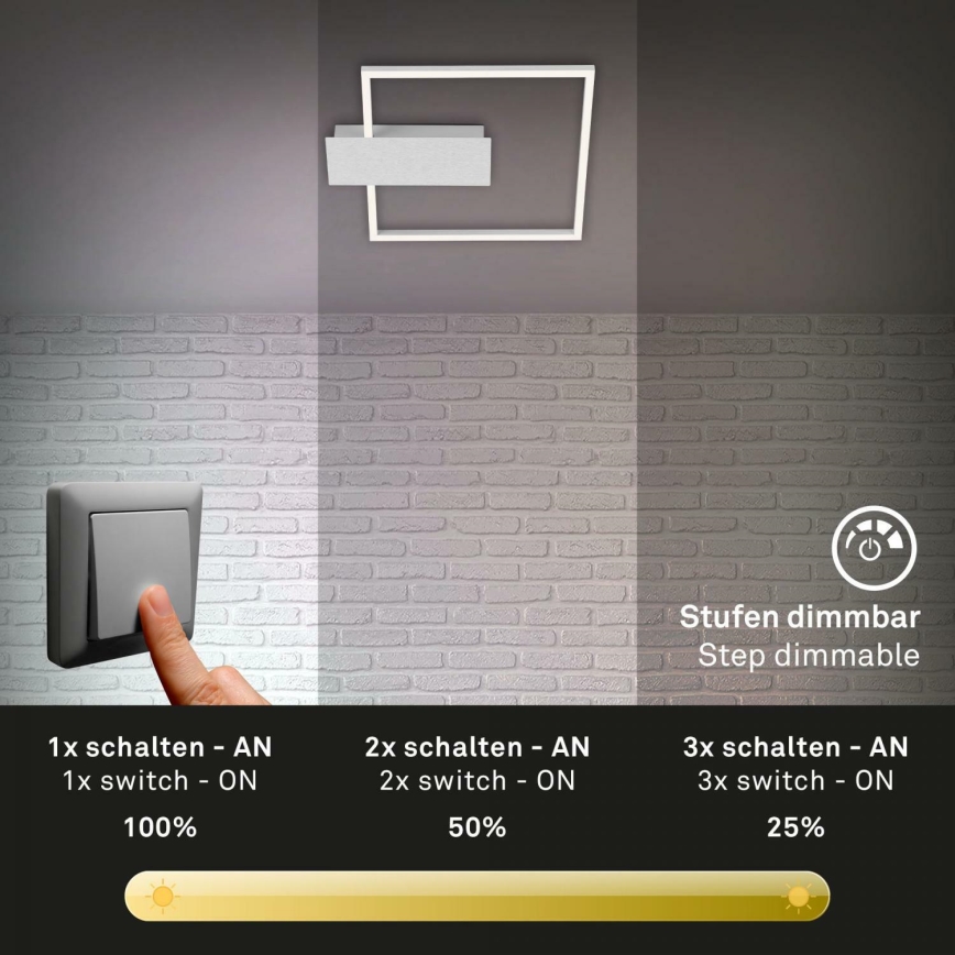 Briloner 3544-018 - LED Hämardatav laevalgusti NICO LED/12W/230V matt kroom