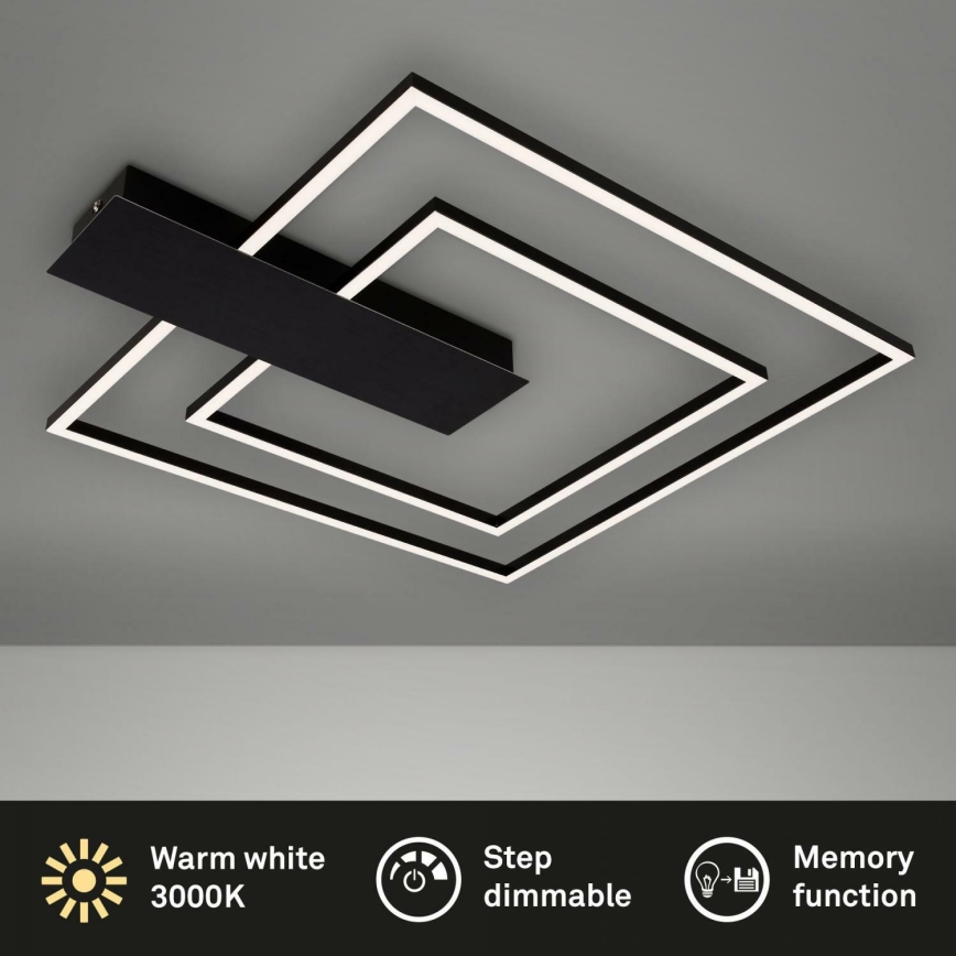 Briloner 3545-015 - LED Hämardatav laevalgusti NICO LED/25W/230V must