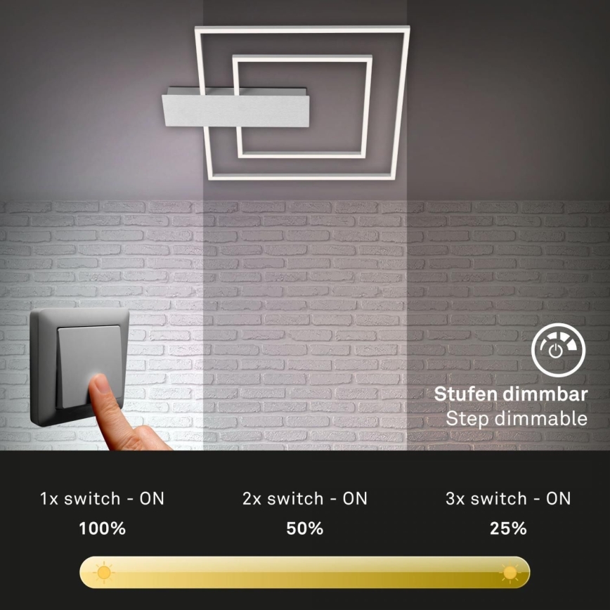 Briloner 3545-018 - LED Hämardatav laevalgusti NICO LED/25W/230V matt kroom