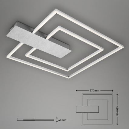 Briloner 3545-018 - LED Hämardatav laevalgusti NICO LED/25W/230V matt kroom