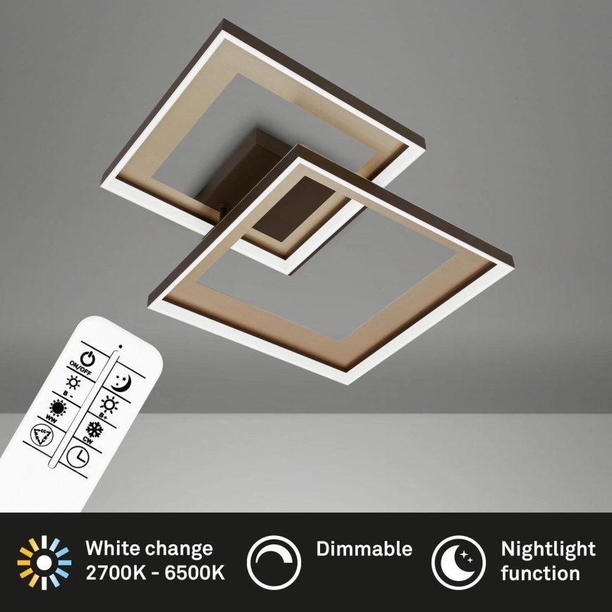 Briloner 3567-017 - hämardatav LED laelamp LED/25W/230V 3000-6500K 56,8x48cm + kaugjuhtimispult