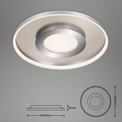 Briloner 3640-012 - LED Hämardatav laevalgusti LED/25W/230V 2700-6500K + kaugjuhtimispult