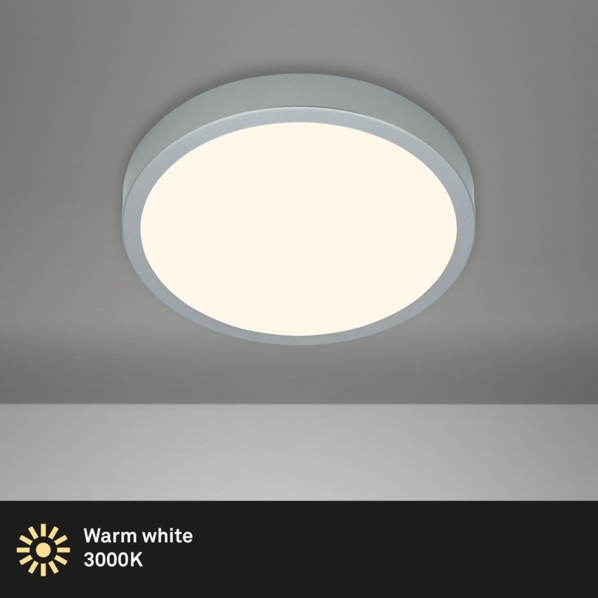 Briloner 3700-014 - LED Laevalgusti RUNA LED/16W/230V 3000K d. 28 cm hõbedane