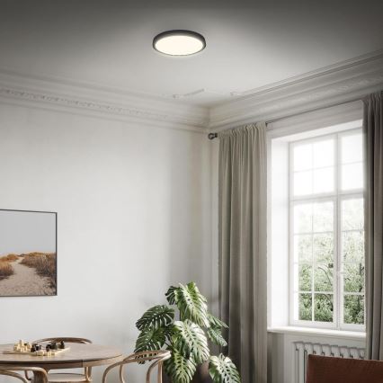 Briloner 3700-015 - LED Laevalgusti RUNA LED/16W/230V 3000K d. 28 cm must