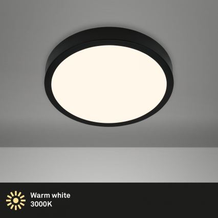 Briloner 3700-015 - LED Laevalgusti RUNA LED/16W/230V 3000K d. 28 cm must