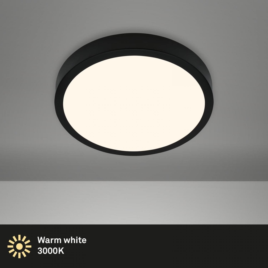 Briloner 3700-015 - LED Laevalgusti RUNA LED/16W/230V 3000K d. 28 cm must