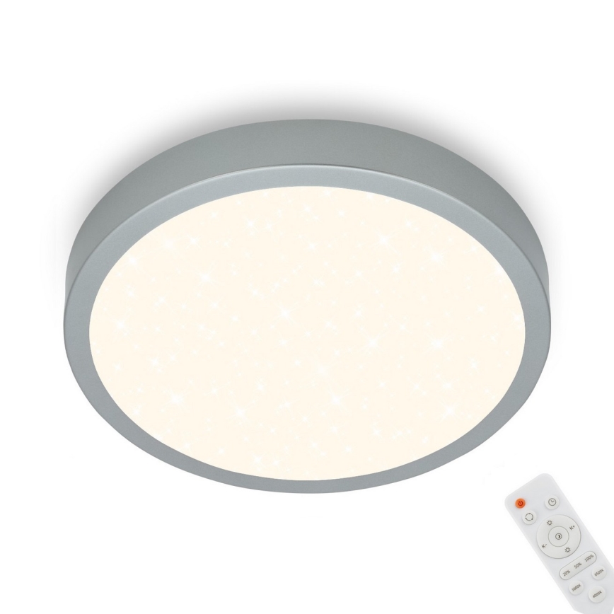 Briloner 3701-014 - LED Hämardatav laevalgusti RUNA LED/18W/230V 2700-6500K hõbedane + kaugjuhtimispult