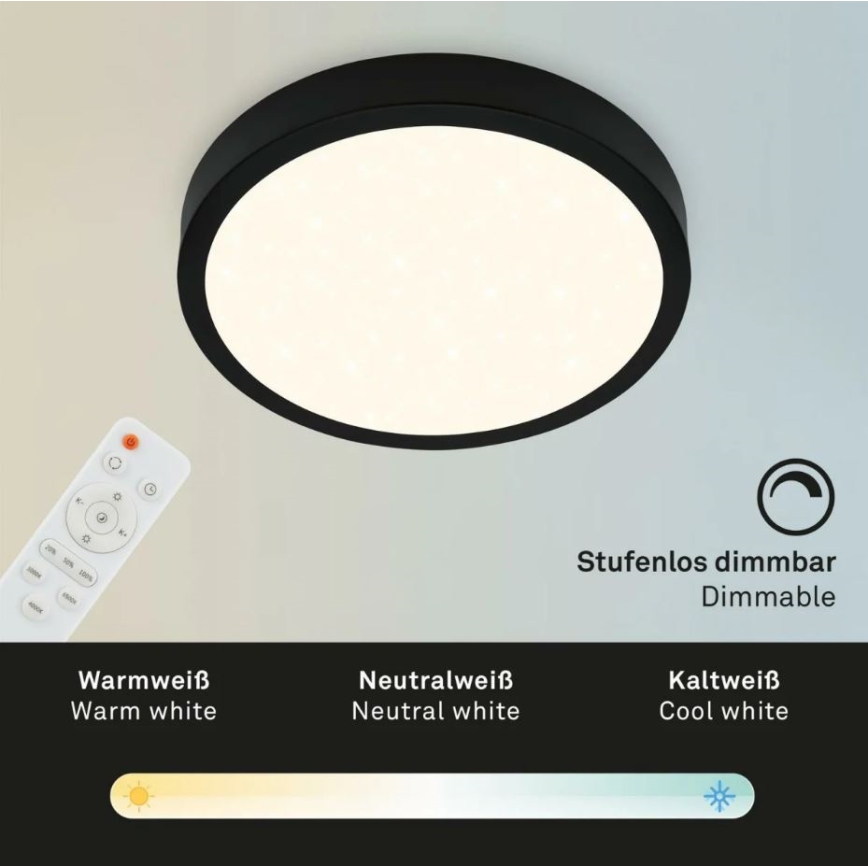 Briloner 3701-015 - LED Hämardatav laevalgusti RUNA LED/18W/230V 2700-6500K + kaugjuhtimispult