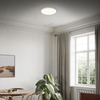 Briloner 3703-014 - LED Laevalgusti RUNA LED/24W/230V 3000K d. 38 cm hõbedane