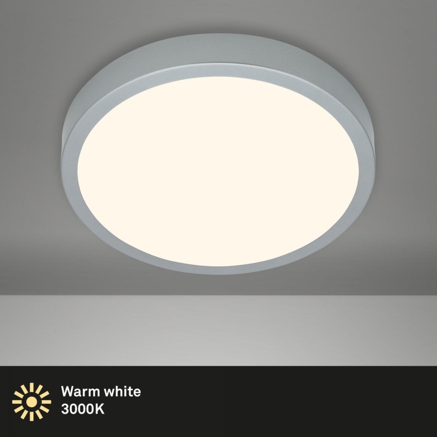 Briloner 3703-014 - LED Laevalgusti RUNA LED/24W/230V 3000K d. 38 cm hõbedane