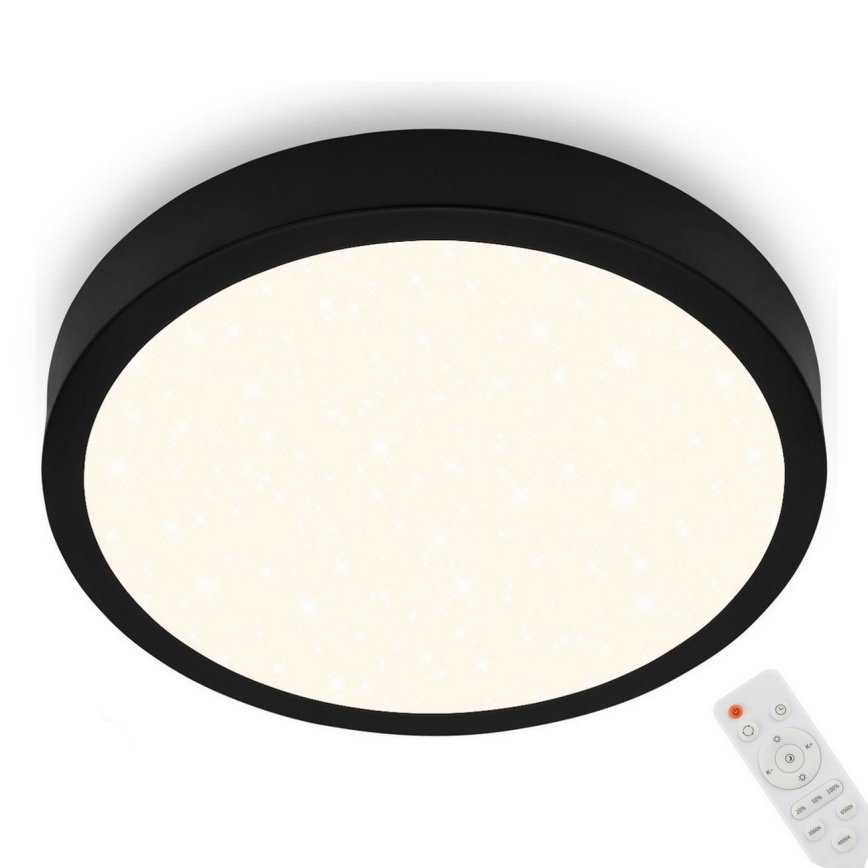 Briloner 3704-015 - LED Hämardatav laevalgusti RUNA LED/22W/230V 2700-6500K must + kaugjuhtimispult