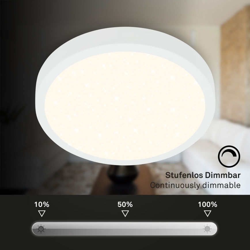 Briloner 3704-016 - LED Hämardatav laevalgusti RUNA LED/22W/230V 2700-6500K valge + kaugjuhtimispult