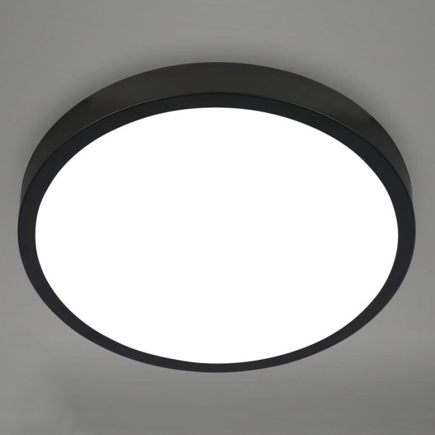 Briloner 3709-015 - LED RGB Hämardatav laevalgusti LED/22W/230V 4000K d. 38 cm must + kaugjuhtimispult