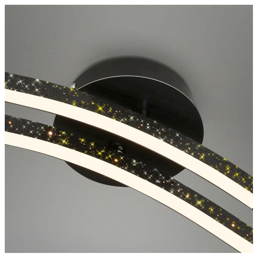 Briloner 3718-025 - LED Pinnale kinnitatav lühter REY 2xLED/6W/230V must
