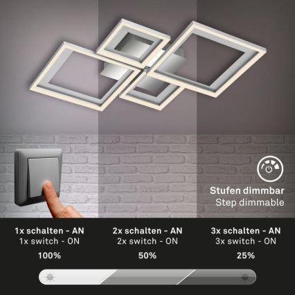 Briloner 3727-019 - LED Hämardatav laevalgusti FRAME LED/38W/230V